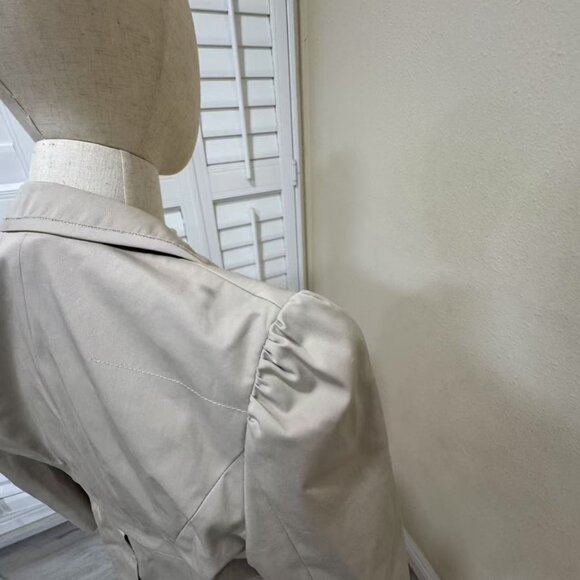 MIU MIU Beige Long Puff Sleeve Button Up Jacket SIZE 38 MADE IN ITALY - Picture 10 of 10